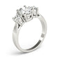 3-Stone Prong Set Engagement Rings