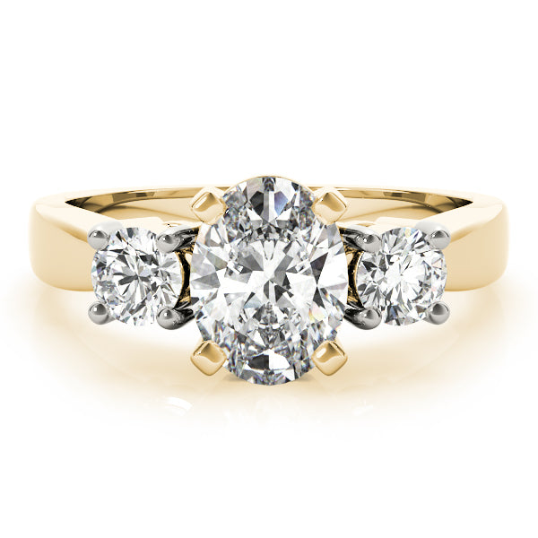 3-Stone Prong Set Engagement Rings