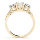 3-Stone Prong Set Engagement Rings
