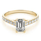 Single Row Trellis Prong Set Engagement Ring