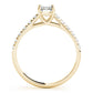 Single Row Trellis Prong Set Engagement Ring