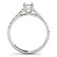 Single Row Trellis Prong Set Engagement Ring
