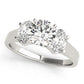 3-Stone Oval Trellis Engagement Ring