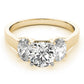 3-Stone Oval Trellis Engagement Ring