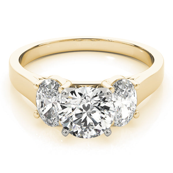 3-Stone Oval Trellis Engagement Ring