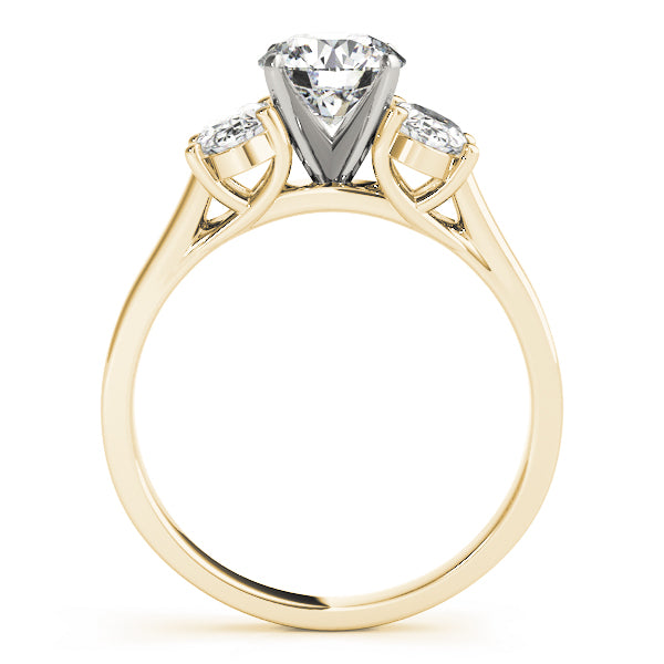 3-Stone Oval Trellis Engagement Ring