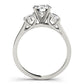 3-Stone Oval Trellis Engagement Ring