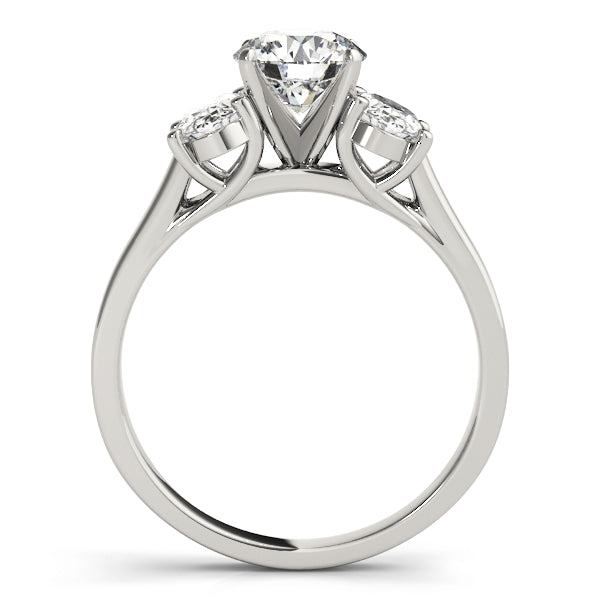3-Stone Oval Trellis Engagement Ring