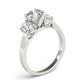 3-Stone Oval Trellis Engagement Ring