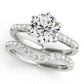 Single Row Prong Engagement Ring