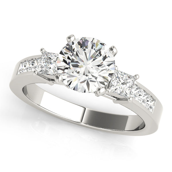 3-Stone Channel Set Engagement Ring