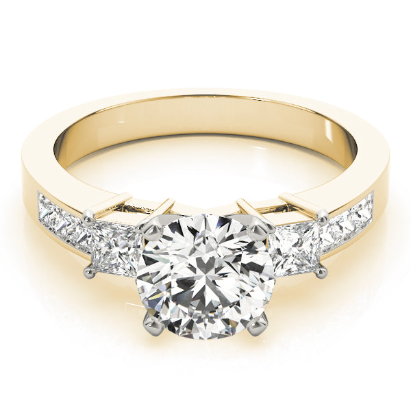3-Stone Channel Set Engagement Ring