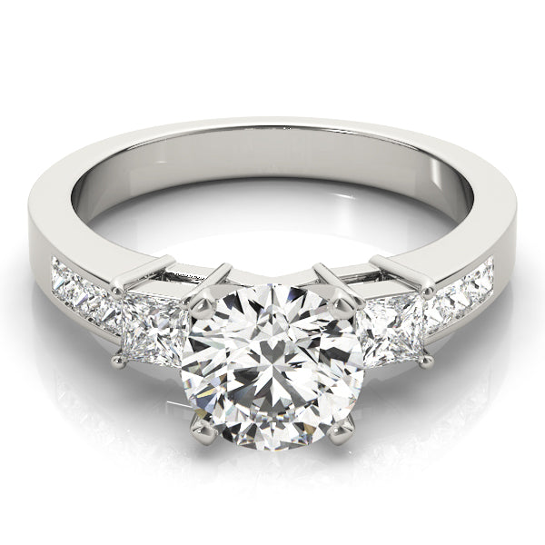 3-Stone Channel Set Engagement Ring