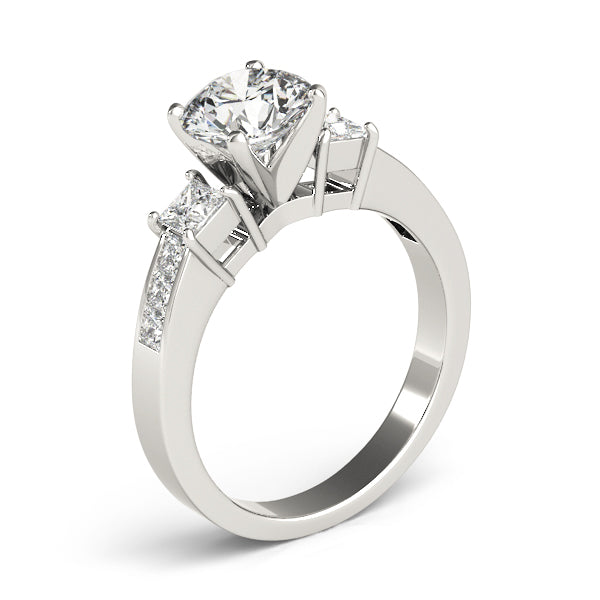 3-Stone Channel Set Engagement Ring