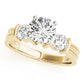 3-Stone Round Engagement Rings