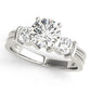 3-Stone Round Engagement Rings