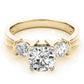 3-Stone Round Engagement Rings