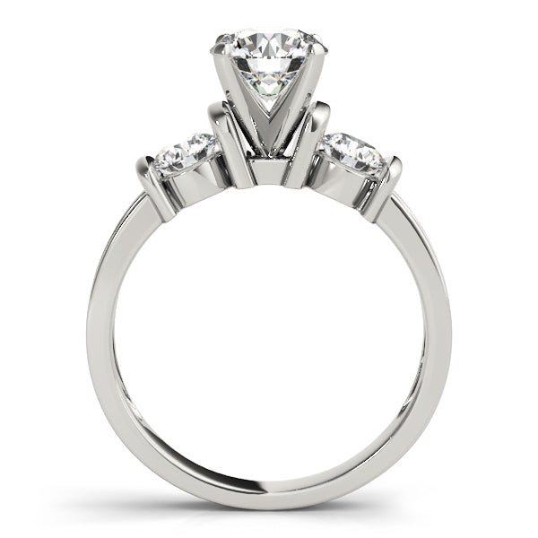 3-Stone Round Engagement Rings