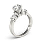 3-Stone Round Engagement Rings