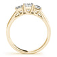 3-Stone Princess Cut Trellis Engagement Ring