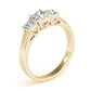 3-Stone Princess Cut Trellis Engagement Ring