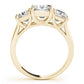3-Stone Princess Cut Trellis Engagement Ring