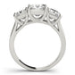 3-Stone Princess Cut Trellis Engagement Ring