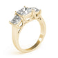 3-Stone Princess Cut Trellis Engagement Ring