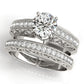 Antique Style Milgrain Filigree Engagement Ring