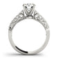 Antique Style Milgrain Filigree Engagement Ring