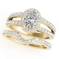 Double Row Split Shank Halo Oval Engagement Ring