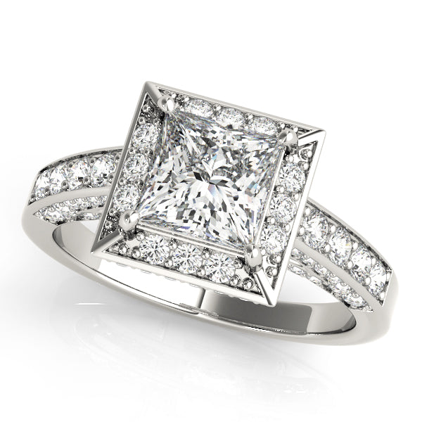 ENGAGEMENT RINGS HALO SQUARE & CUS
