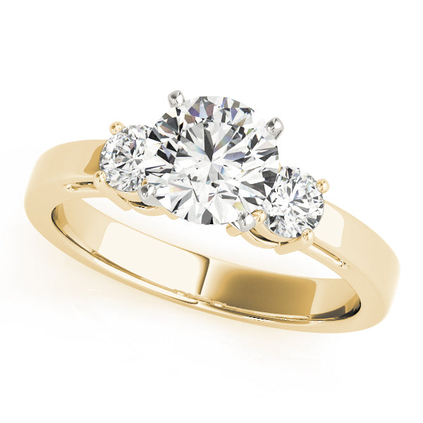 3-Stone Prong Set Engagement Ring