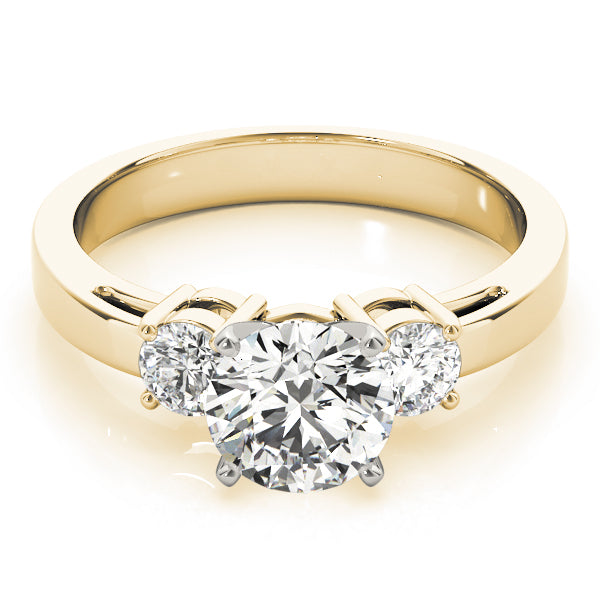 3-Stone Prong Set Engagement Ring
