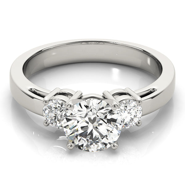 3-Stone Prong Set Engagement Ring