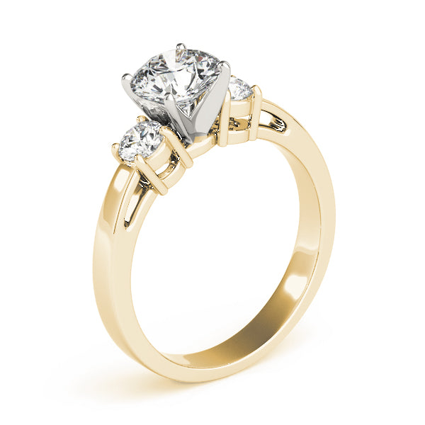 3-Stone Prong Set Engagement Ring
