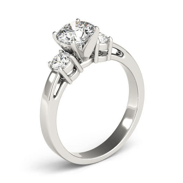 3-Stone Prong Set Engagement Ring