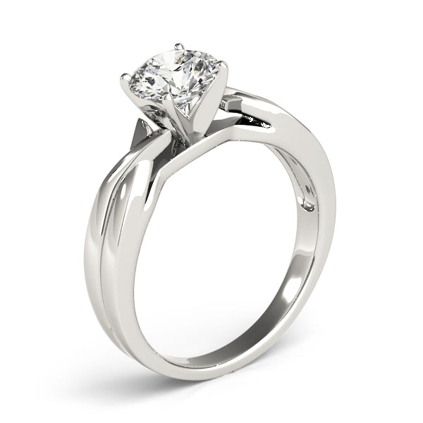 Solitaire Twisted Engagement Ring