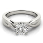 Solitaire Twisted Engagement Ring