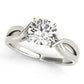 Twisted Shank Solitaire Engagement Ring