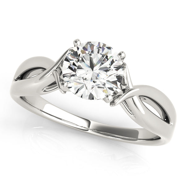Twisted Shank Solitaire Engagement Ring