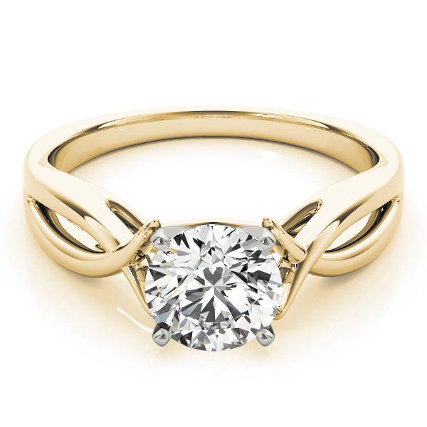 Twisted Shank Solitaire Engagement Ring