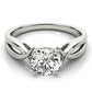 Twisted Shank Solitaire Engagement Ring