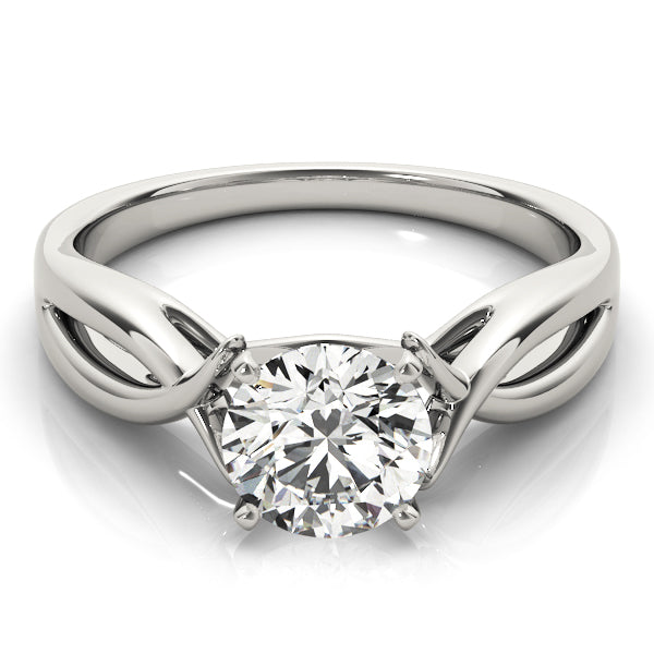 Twisted Shank Solitaire Engagement Ring