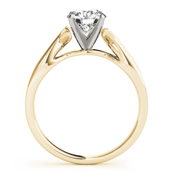 Twisted Shank Solitaire Engagement Ring