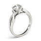 Twisted Shank Solitaire Engagement Ring