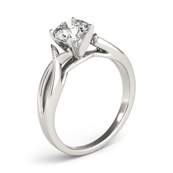 Twisted Shank Solitaire Engagement Ring