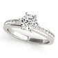 Channel Set Single Row Engagement Ring