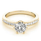 Channel Set Single Row Engagement Ring