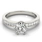 Channel Set Single Row Engagement Ring